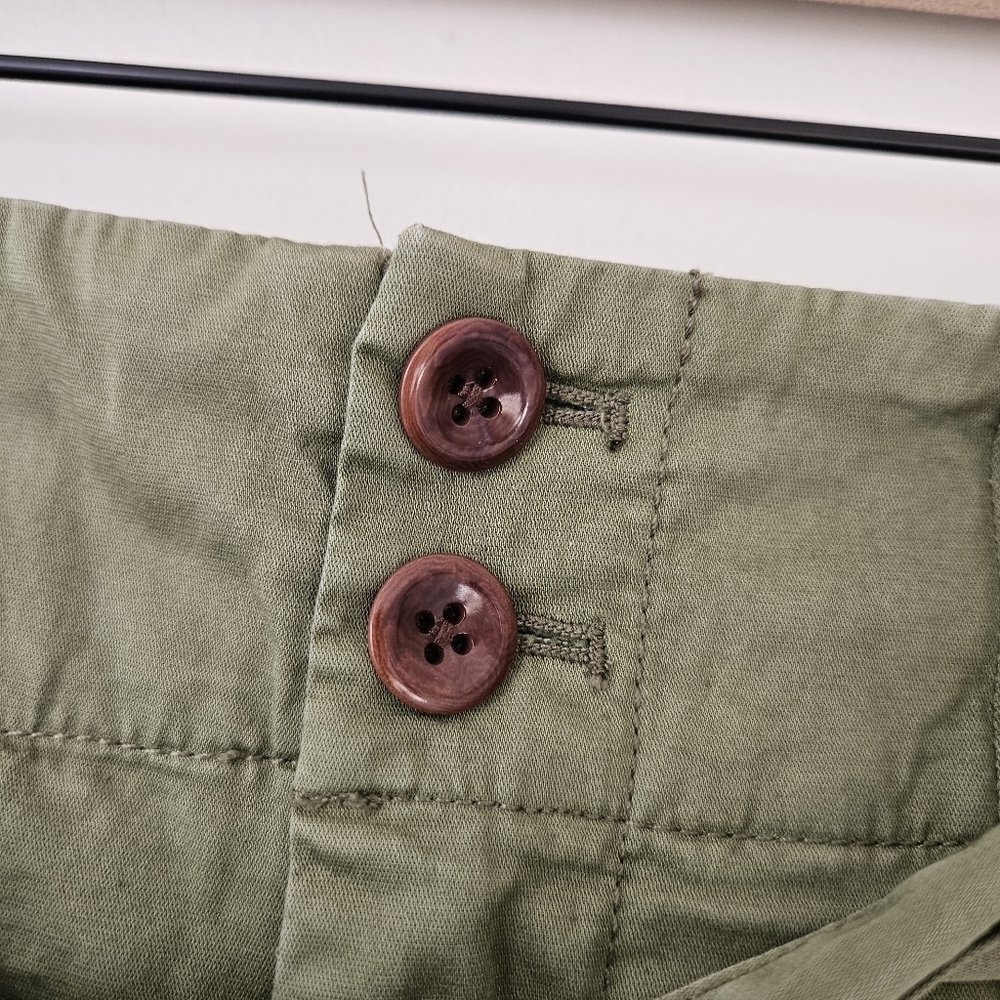 Alex Mill Olive Green Cotton Expedition Shorts - Picture 7 of 13